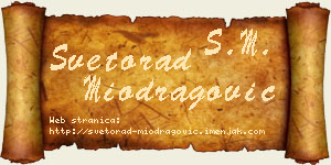 Svetorad Miodragović vizit kartica
